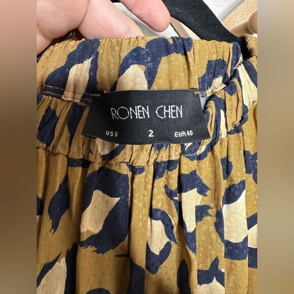 Ronen Chen Maxi Dress Sleeveless Sz 8 - Picture 4 of 6